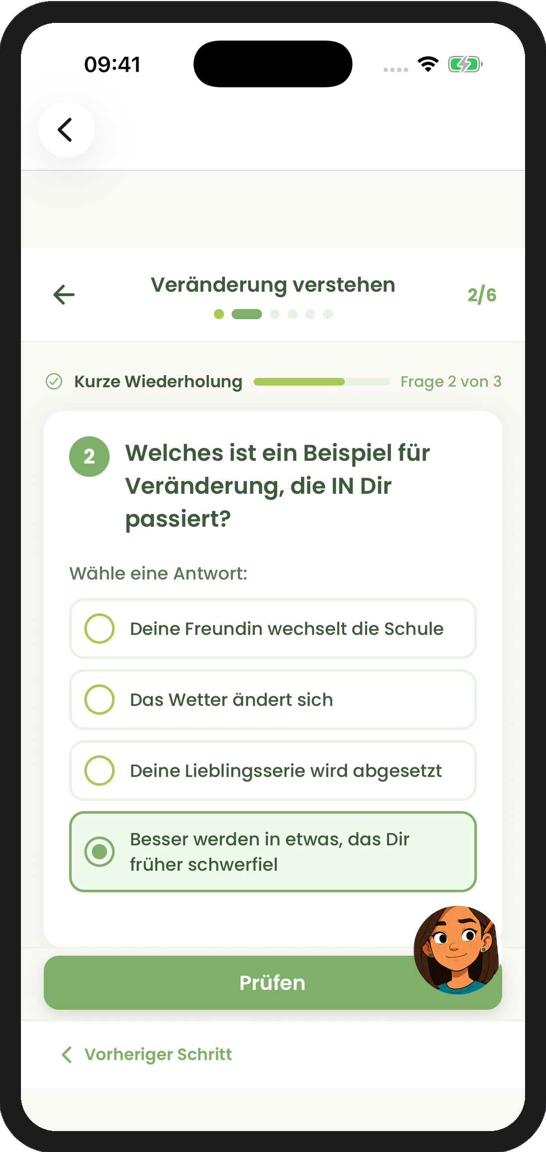 Interaktive Lernaufgabe in SkillGranum